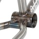 TOTAL BMX VOLTRON V2 20.3 RAW CLEAR COAT FRAME